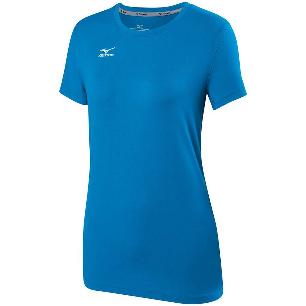 Damske Tričko Mizuno Attack 2.0 Volejbalove Modre Vypredaj XWES05184
